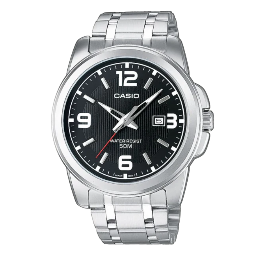 Casio Black Dial Gents Watch - MTP-1314D-1AVDF
