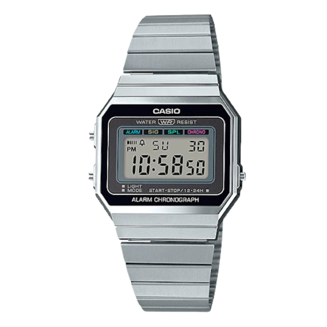 Casio Silver Dial Unisex Watch - A-700W-1ADF