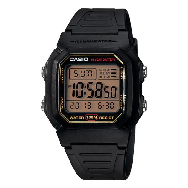 Casio Illuminator Grey Dial Gents Watch - W-800HG-9AVDF