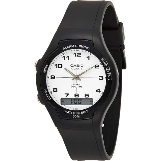 Casio White Dial Gents Watch - AW-90H-7BVDF