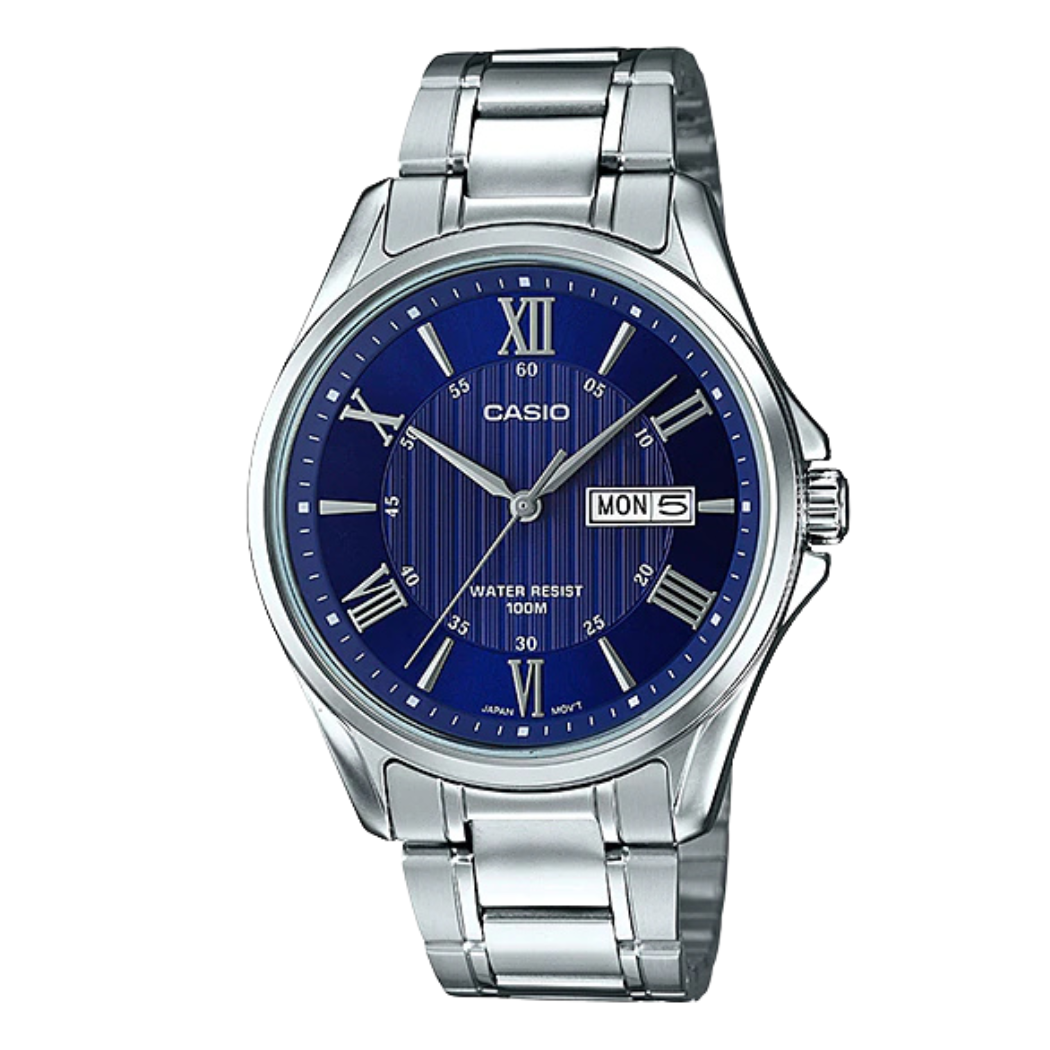Casio Blue Dial Gents Watch - MTP-1384D-2AVDF