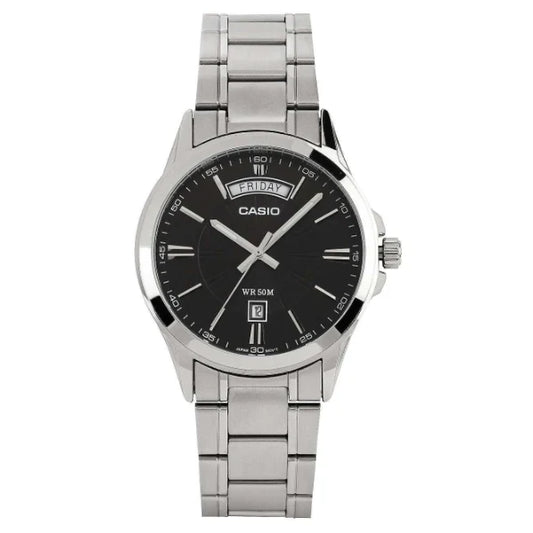 Casio Black Dial Gents Watch - MTP-1381D-1AVDF