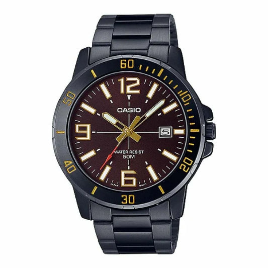 Casio Brown Dial Gents Watch - MTP-VDO1B-5BVUDF