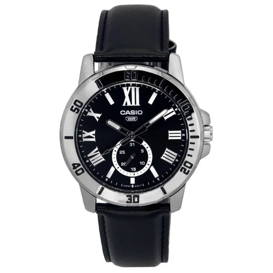 Casio Black Dial Gents Watch - MTP-VD200L-1BUDF