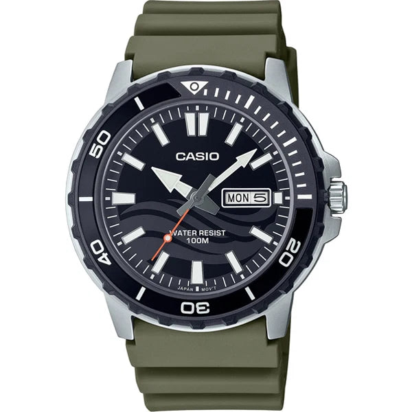 Casio Black Dial Gents Watch - MTD-125-3AVDF