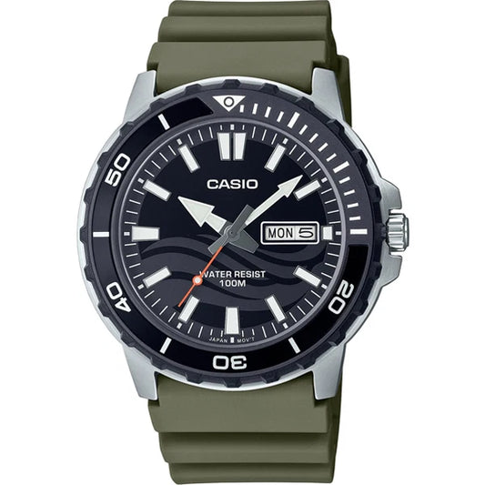 Casio Black Dial Gents Watch - MTD-125-3AVDF