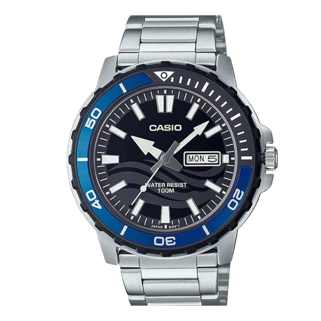 Casio Grey Dial Gents Watch - MTD-125D-1A2VDF