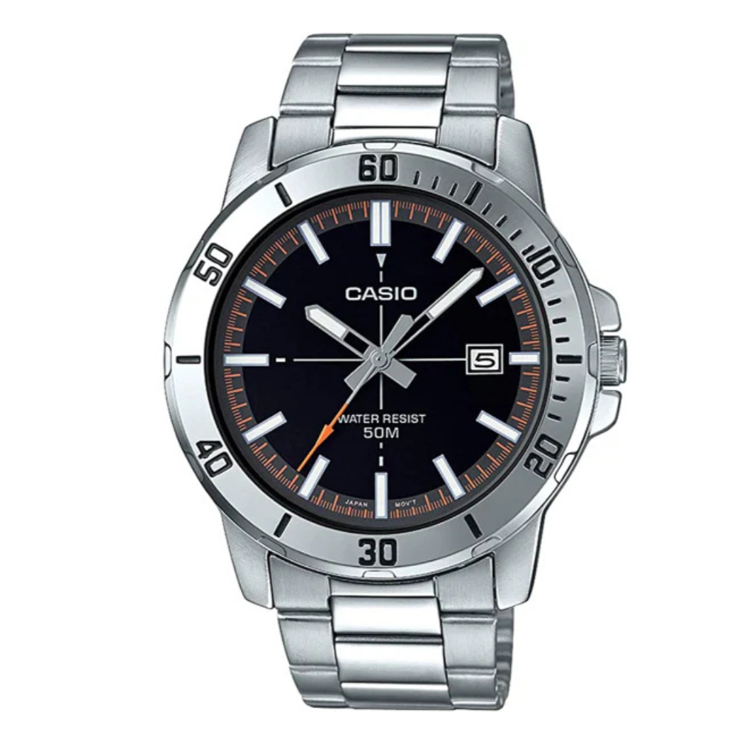 Casio Black Dial Gents Watch - MTP-VD01D-1E2VUDF