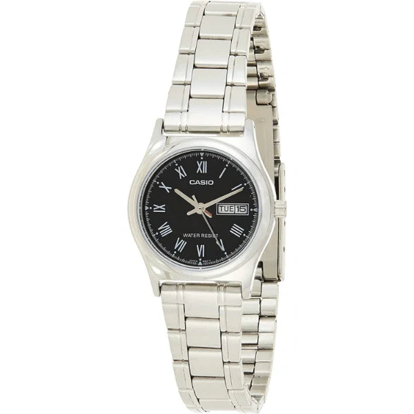 Casio Black Dial Ladies Watch - LTP-V006D-1BUDF