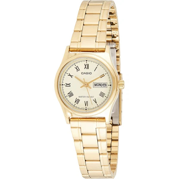 Casio White Dial Ladies Watch - LTP-V006G-9BUDF