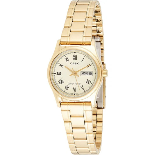 Casio White Dial Ladies Watch - LTP-V006G-9BUDF