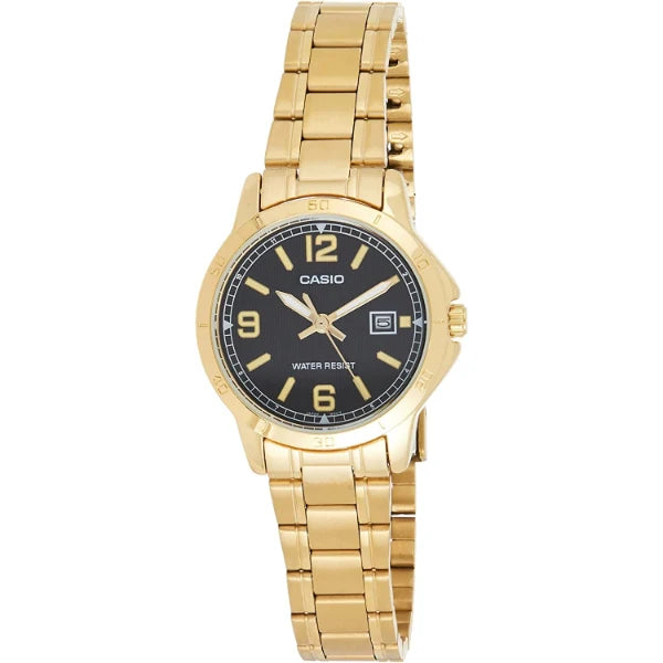 Casio Black Dial Ladies Watch - LTP-V004G-1BUDF