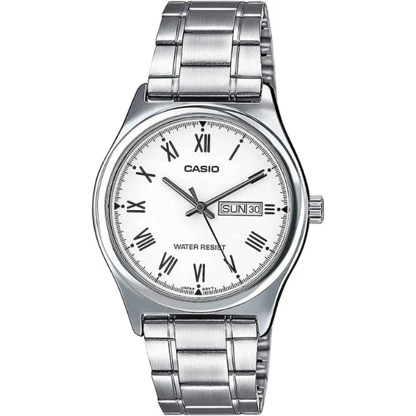 Casio White Dial Gents Watch - MTP-V006D-7BUDF