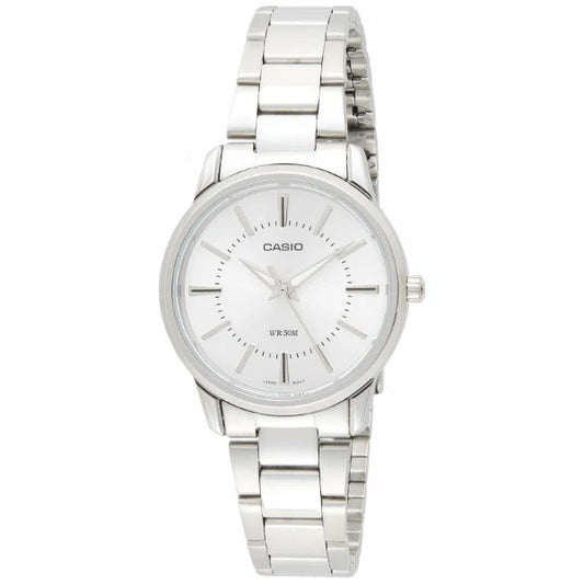 Casio Silver Dial Ladies Watch - LTP-1303D-7AVDF