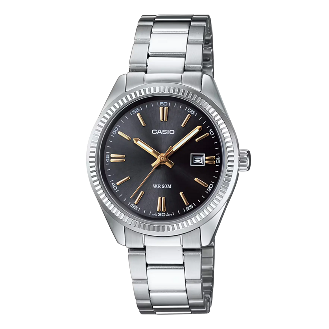 Casio Black Dial Ladies Watch - LTP-1302D-1A2VDF