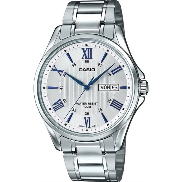 Casio Silver Dial Gents Watch - MTP-1384D-7A2VDF