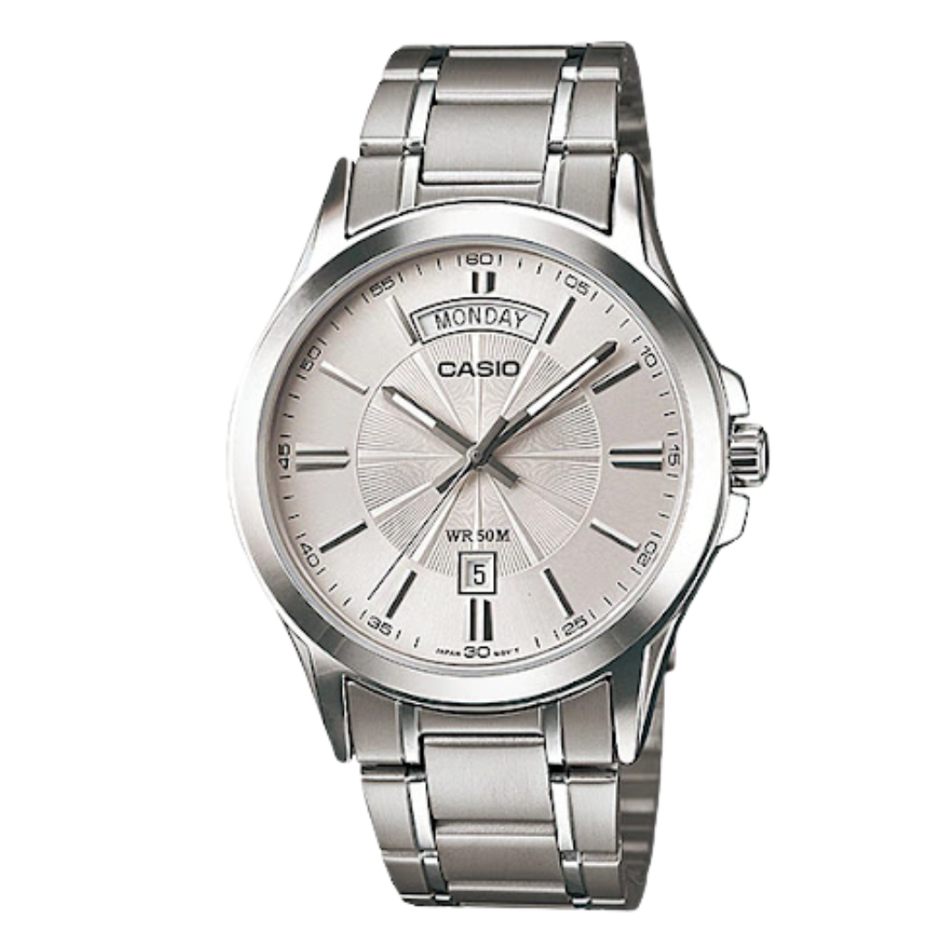 Casio Silver Dial Gents Watch - MTP-1381D-7AVDF