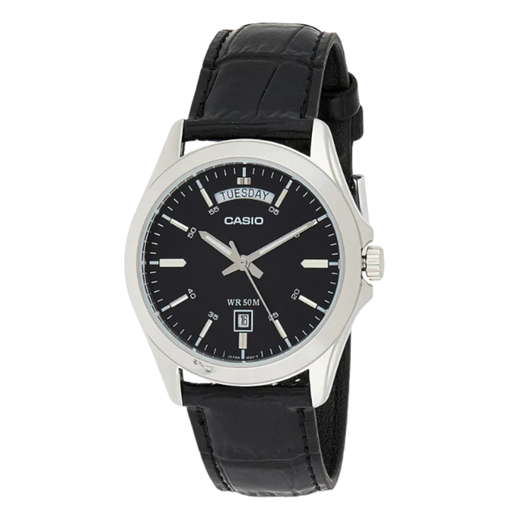 Casio Black Dial Gents Watch - MTP-1370L-1AVDF