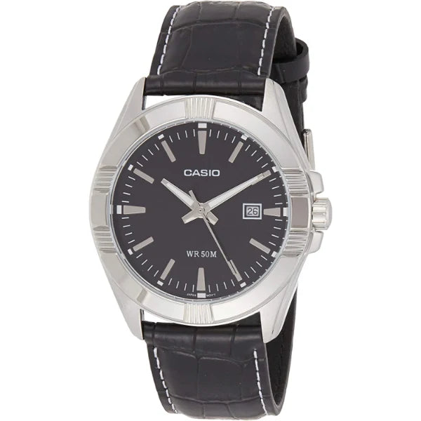 Casio Black Dial Gents Watch - MTP-1308L-1AVDF