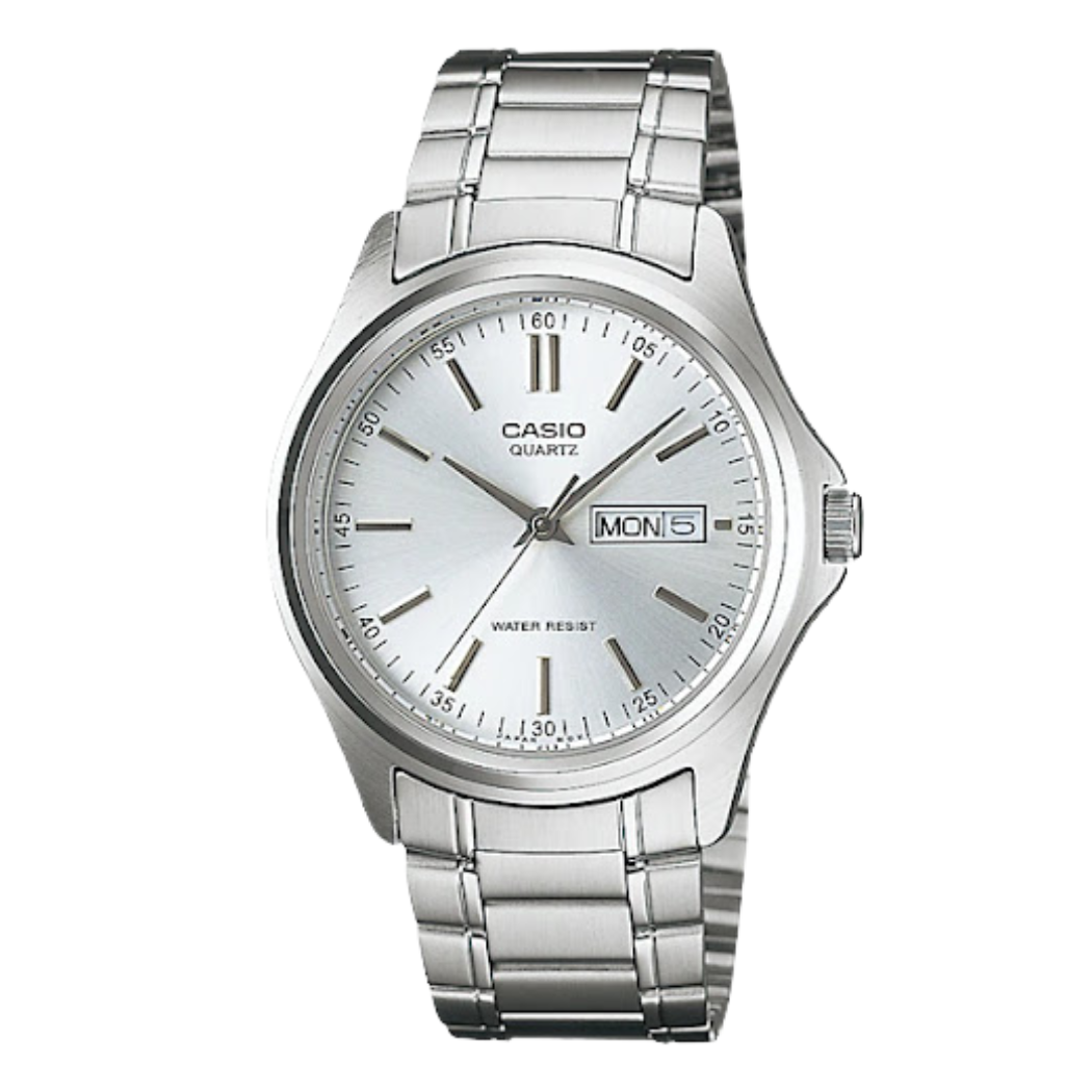 Casio Silver Dial Gents Watch - MTP-1239D-7ADF