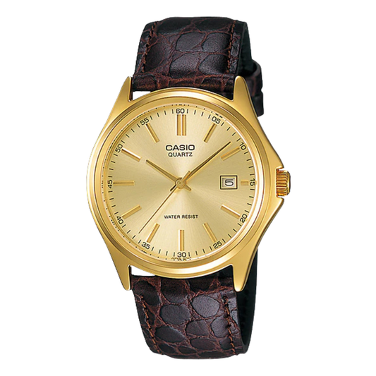 Casio Gold Dial Gents Watch - MTP-1183Q-9ADF