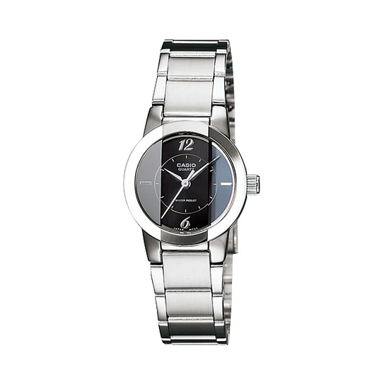 Casio Black Dial Ladies Watch - LTP-1230D-1CDF