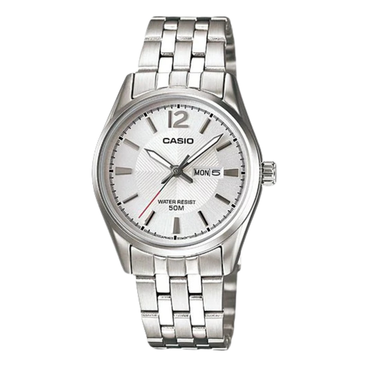 Casio Silver Dial Ladies Watch - LTP-1335D-7AVDF