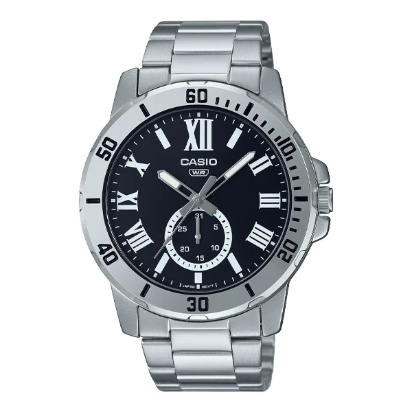 Casio Black Dial Gents Watch - MTP-VD200D-1BUDF