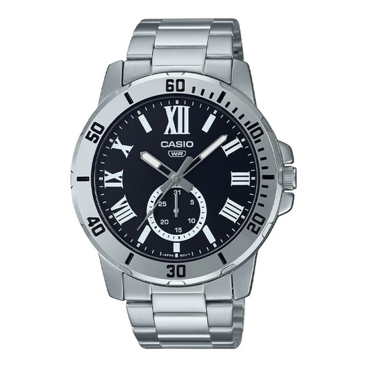 Casio Black Dial Gents Watch - MTP-VD200D-1BUDF