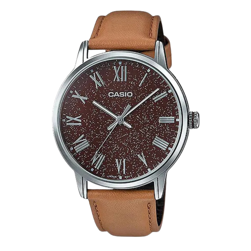 Casio Red Dial Gents Watch - MTP-TW100L-5AVDF