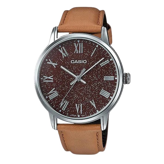 Casio Red Dial Gents Watch - MTP-TW100L-5AVDF
