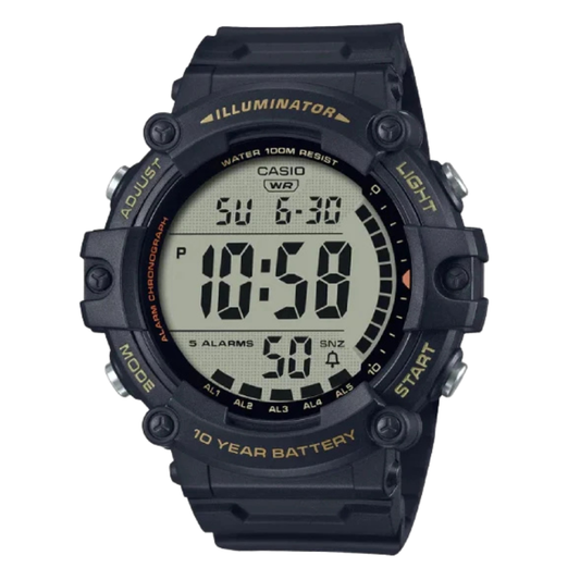 Casio Illuminator Grey Dial Gents Watch - AE-1500WHX-1AVDF