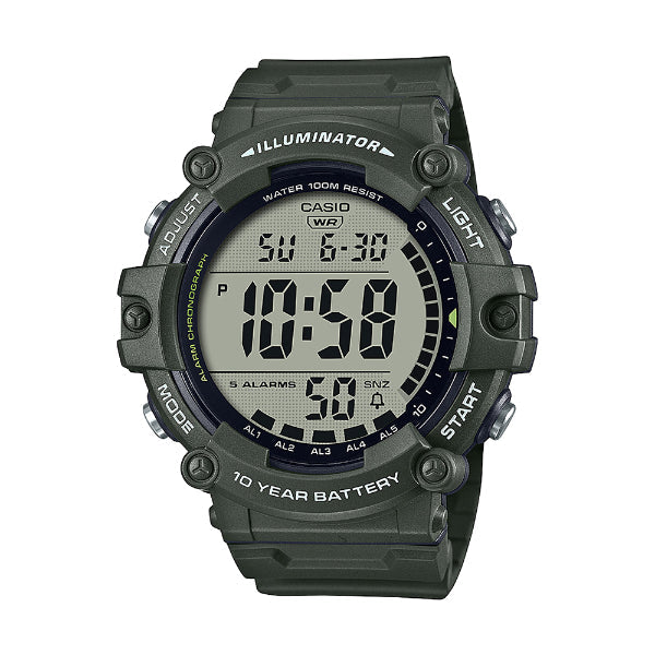 Casio Illuminator Grey Dial Gents Watch - AE-1500WHX-3AVDF