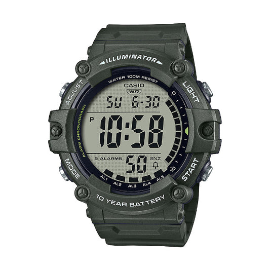 Casio Illuminator Grey Dial Gents Watch - AE-1500WHX-3AVDF