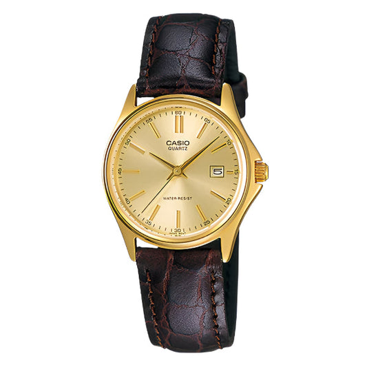 Casio Gold Dial Ladies Watch - LTP-1183Q-9ADF