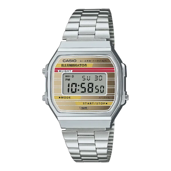 Casio Vintage Gold Dial Unisex Watch - A-168WEHA-9ADF