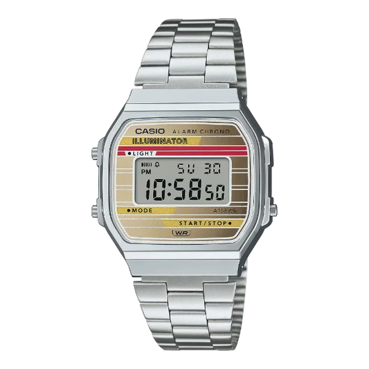 Casio Vintage Gold Dial Unisex Watch - A-168WEHA-9ADF