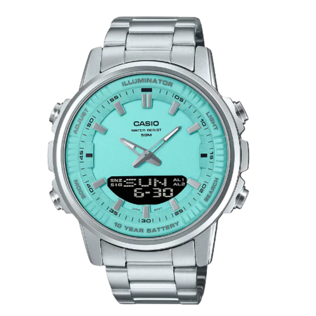 Casio Tiffany Dial Gents Watch - AMW-880D-2A2VDF