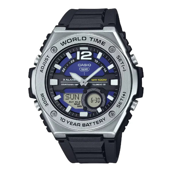 Casio Purple Dial Gents Watch - MWQ-100-2AVDF