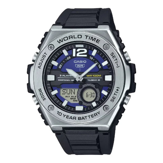 Casio Purple Dial Gents Watch - MWQ-100-2AVDF