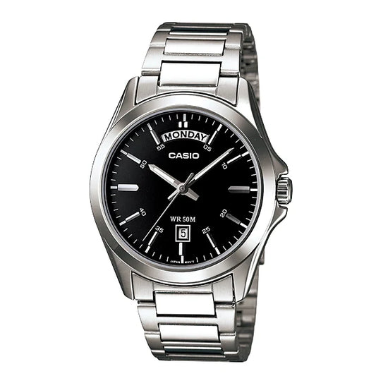Casio Black Dial Gents Watch - MTP-1370D-1A1VDF
