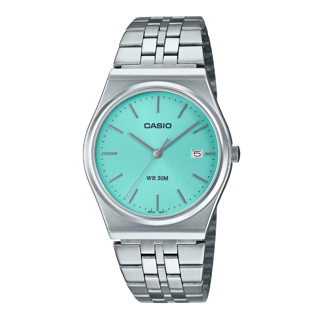 Casio Analog Tiffany Dial Gents Watch - MTP-B145D-2A1VDF