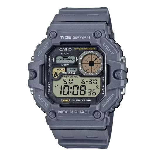 Casio Illuminator Black Dial Gents Watch - WS-1700H-8AVDF
