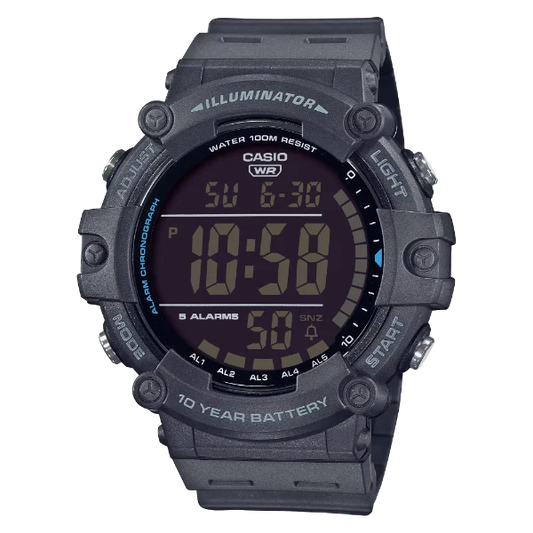Casio Illuminator Black Dial Gents Watch - AE-1500WH-8BVDF