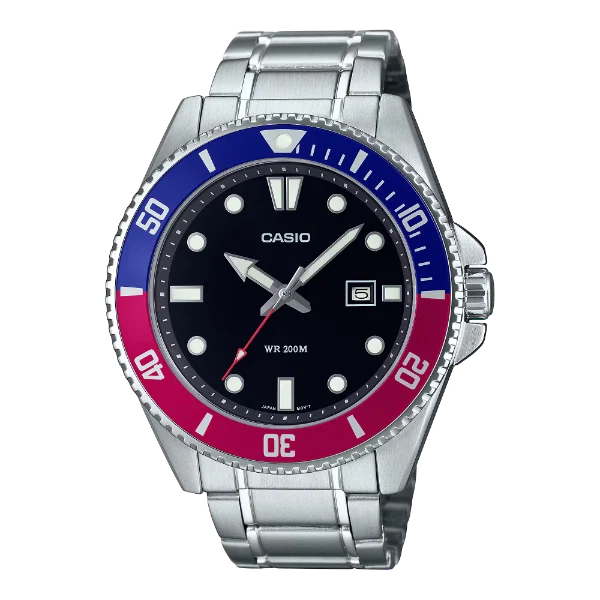 Casio Black Dial Gents Watch - MDV-107D-1A3VDF
