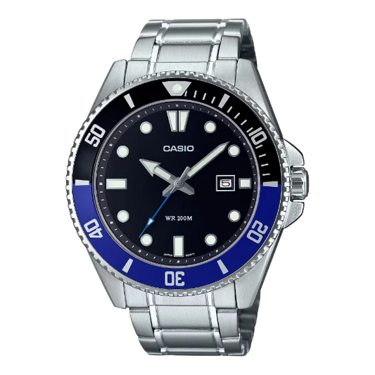 Casio Black Dial Gents Watch - MDV-107D-1A2VDF