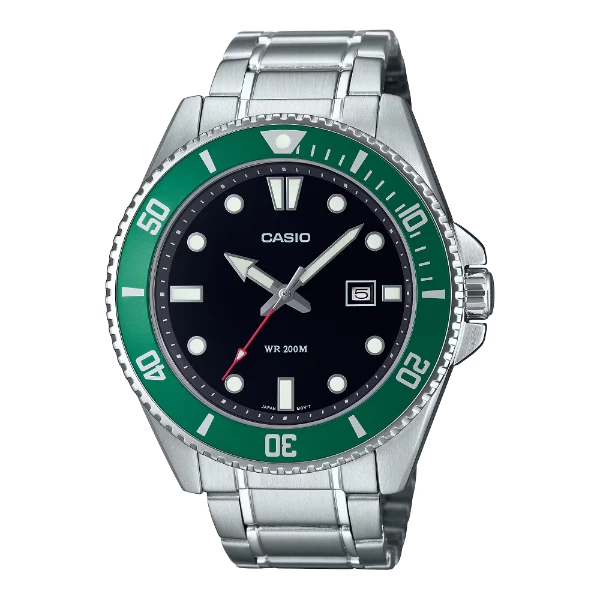 Casio Black Dial Gents Watch - MDV-107D-3AVDF