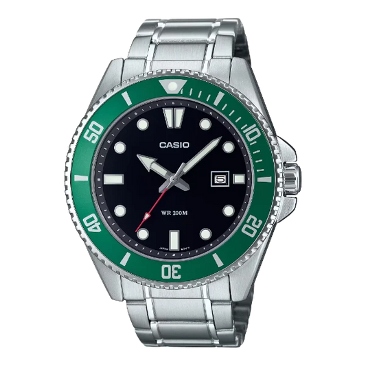 Casio Black Dial Gents Watch - MDV-107D-3AVDF