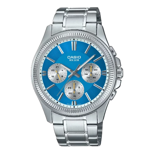 Casio Blue Dial Gents Watch - MTP-1375D-2A2VDF