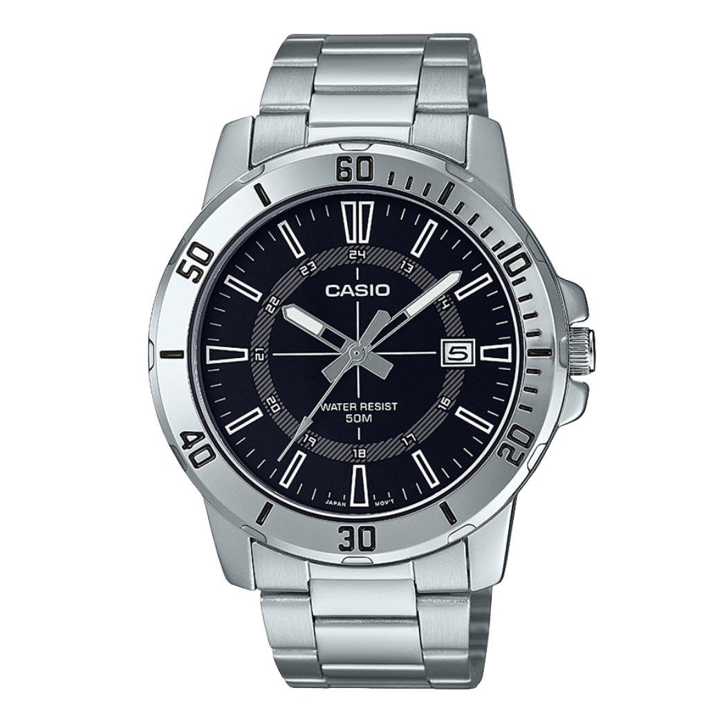 Casio Black Dial Gents Watch - MTP-VD01D-1CVUDF